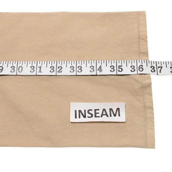 Zanella NWT Chinos / Casual Pants Size 32 US Noah In Solid Beige Cotton Blend